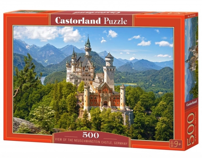 Puzzle 500 Teile Neuschwanstein Schloss Ansicht