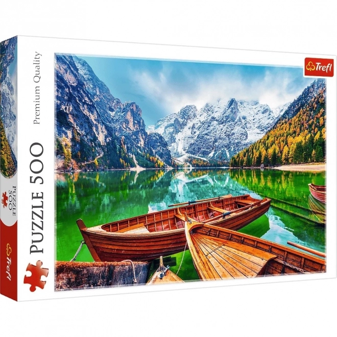Puzzle 500 Teile Lago di Braies Italien