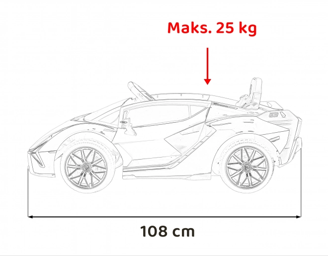 Lamborghini SIAN Kinderauto mit Batterie und Fernbedienung – Grün