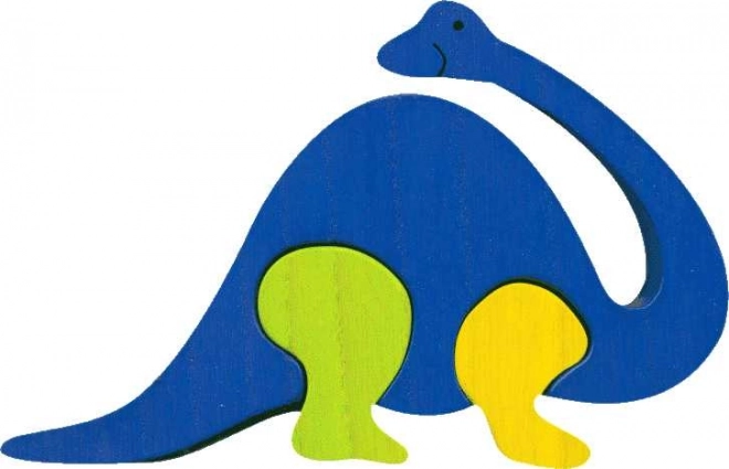 Fauna Holzeinlegepuzzle Brontosaurus