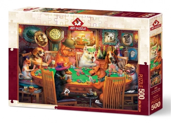 Puzzle Hundekartenspiel 500 Teile