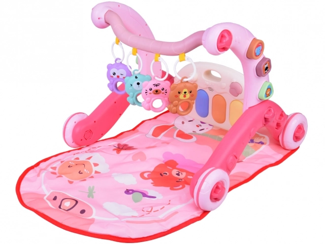 Bildungsmatte Lauflernhilfe und Spielzeug für Babys 3 in 1