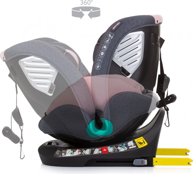 Chipolino Autokindersitz Supreme i-Size 360° Flamingo