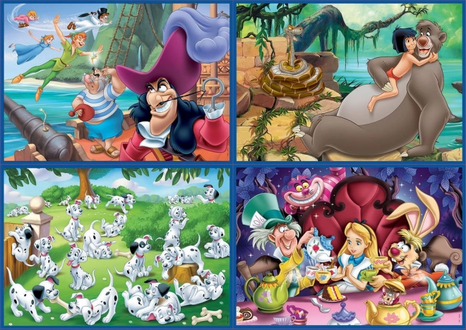 Disney Märchen Puzzle Set 4 in 1