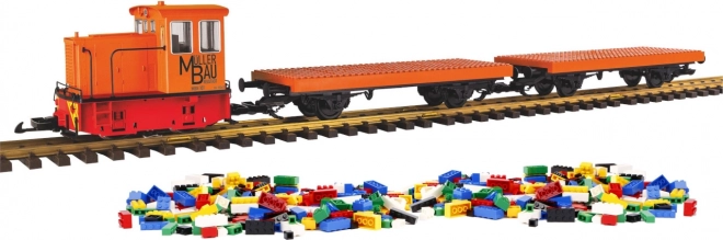 Startpaket Bausatz Zug mit Diesellokomotive