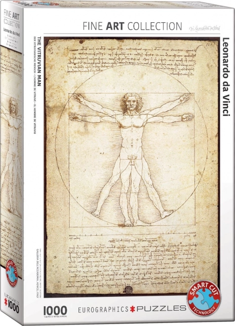 Eurographics Puzzle Der vitruvianische Mensch - Proportionen der menschlichen Figur 1000 Teile