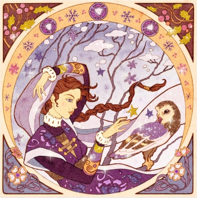 Djeco Glitzer Sandkunst nach Alfons Mucha