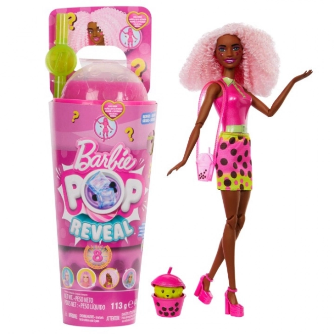 Barbie Pop Reveal Puppe Blaubeere Bubble Tea Serie