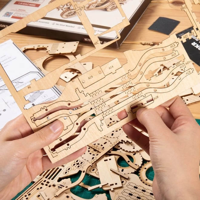 Rokr 3D Holzpuzzle Musikbox Karussell