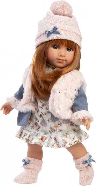 Realistische Puppe mit weichem Stoffkörper 35 cm Llorens NICOLE