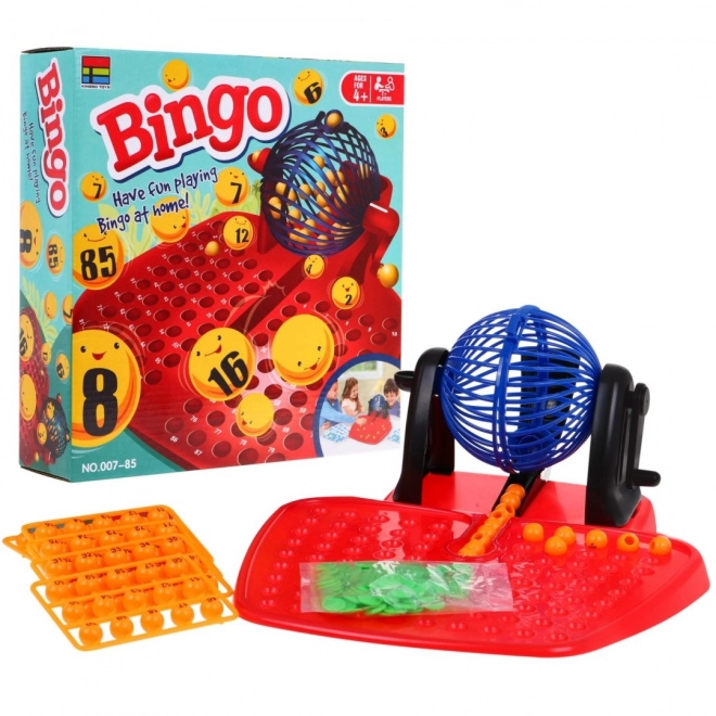 Bingo-Spiel für Kinder ab 4 Jahren mit Lostrommel