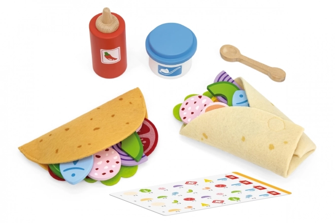 Holzspielzeug Taco Set