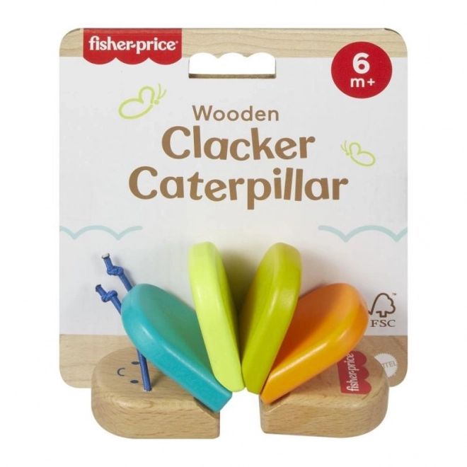 Fisher-Price Holz-Rassel Raupe
