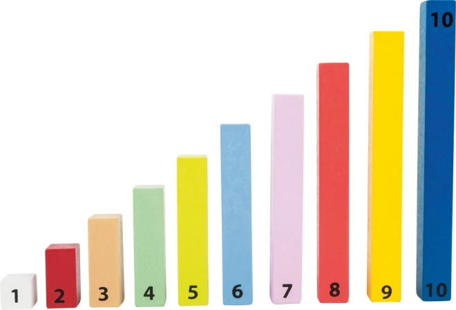 Holzbausteine zum Zahlenlernen