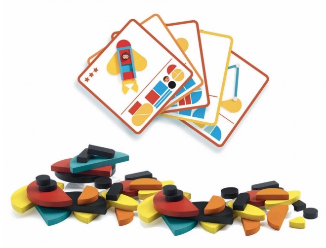 DJECO Magnetisches Puzzle Transport