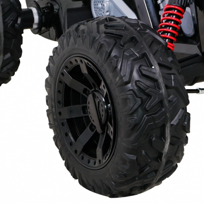 Quad Lucky Seven mit Batterie schwarz + EVA Räder + langsamer Start + LED + MP3 USB