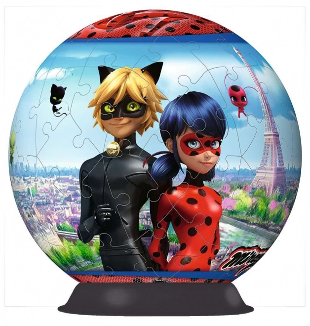 Ravensburger 3D Puzzleball Miraculous Ladybug und Cat Noir