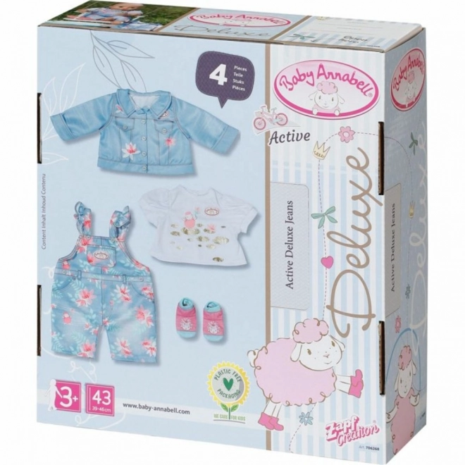 Deluxe Jeans Outfit für Baby Annabell