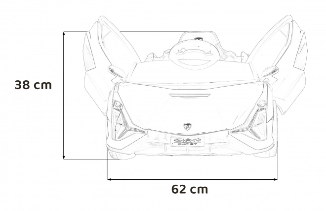 Lamborghini SIAN Kinderauto mit Batterie und Fernbedienung – Grün