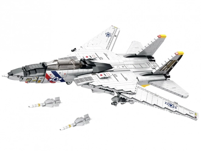 Technische Bausteine F-14 Tomcat Jägerflugzeug 1600 Teile