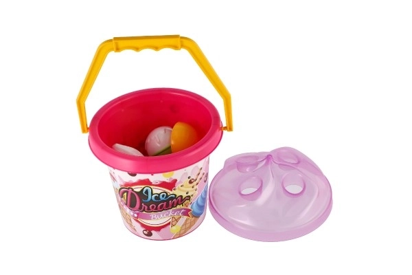 Spielset für den Sandkasten mit Eimer und Eisformen, 2 Farben