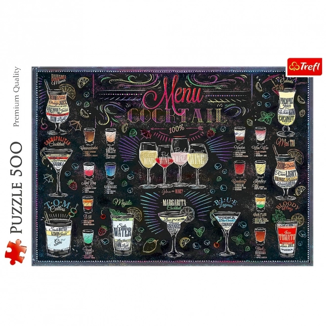 Trefl Puzzle Cocktailmenü 500 Teile