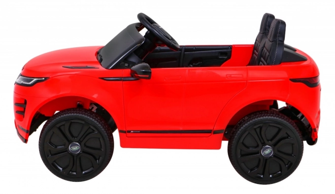 Elektrisches Auto Range Rover Evoque rot