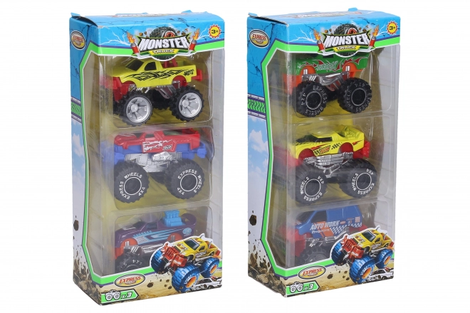 Monster Truck Spielzeugautos 3er-Set