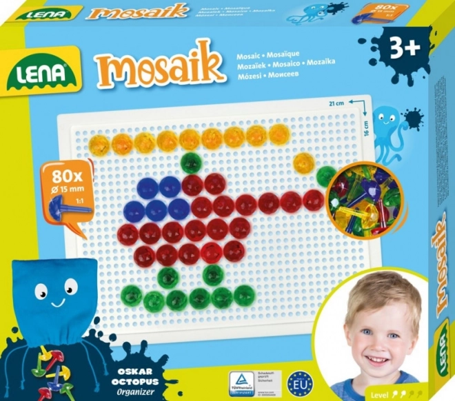 Lena Kleine Transparente Mosaik – Kleine Mosaik, 10 mm transparent (140 Stück)