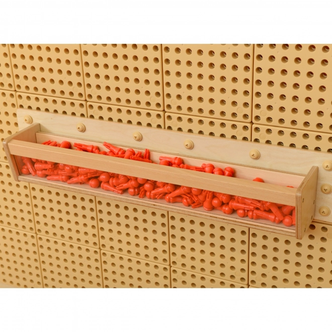 Masterkidz Holzbehälter mit durchsichtigem Fach für STEM Tafeln