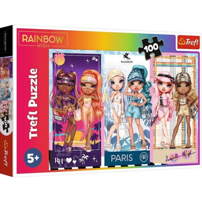 Puzzle 100 Teile Rainbow High Puppen