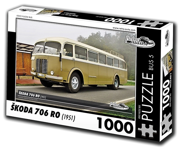 RETRO-AUTA Puzzle Bus Škoda 706 RO (1951) 1000 Teile