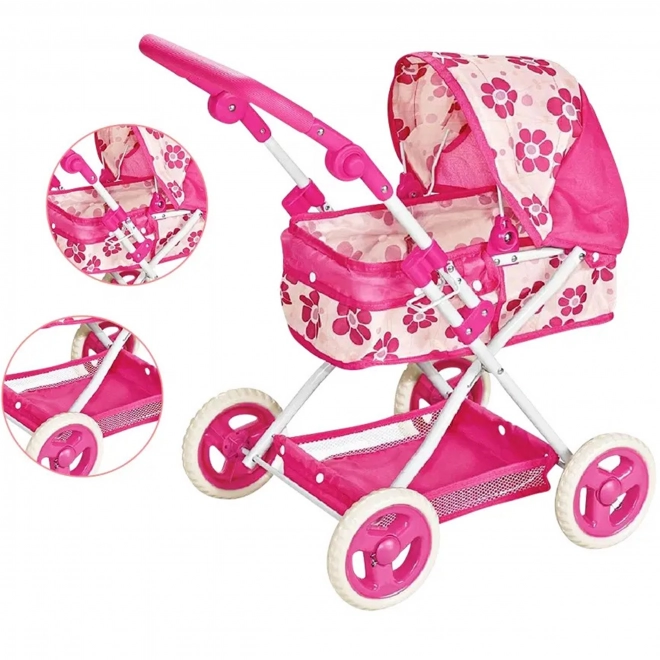 Woopie Puppenwagen mit verstellbarem Griff