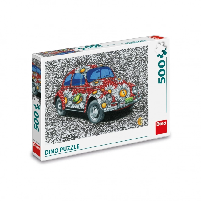 Malerei-Puzzle VW Käfer