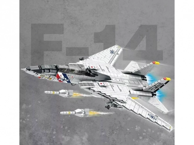 Technische Bausteine F-14 Tomcat Jägerflugzeug 1600 Teile