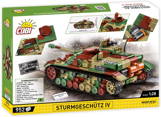 Cobi II. Weltkrieg Sturmgeschütz IV Modell