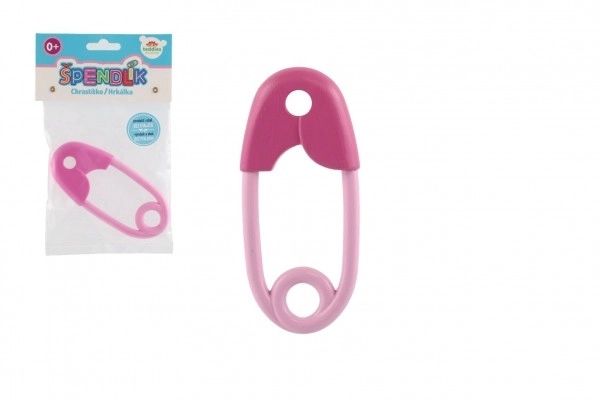 Rassel-Spielzeug für Babys - Kunststoff, 12cm, Rosa