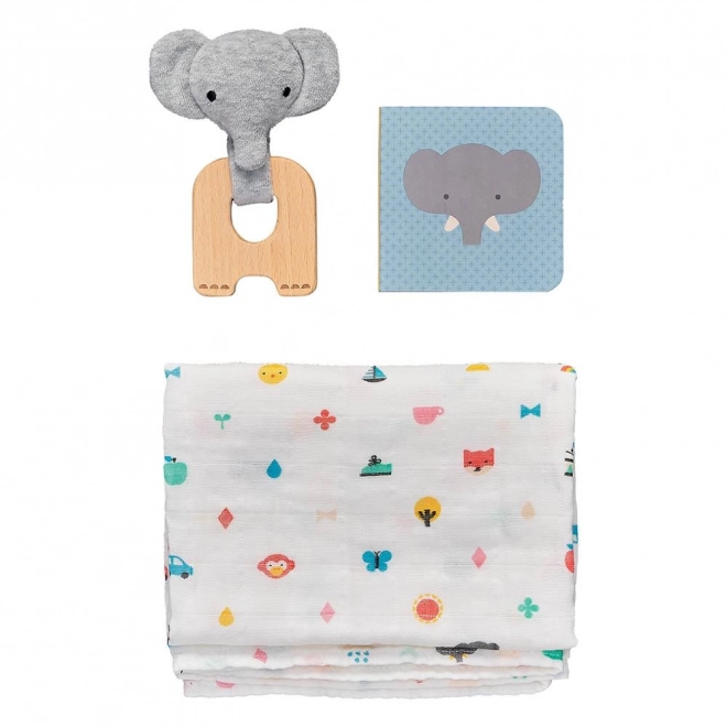 Petit Collage Geschenkset für Babys Elefant