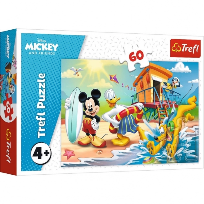 Trefl Puzzle 60 Teile - Mickys Spannender Tag und Freunde