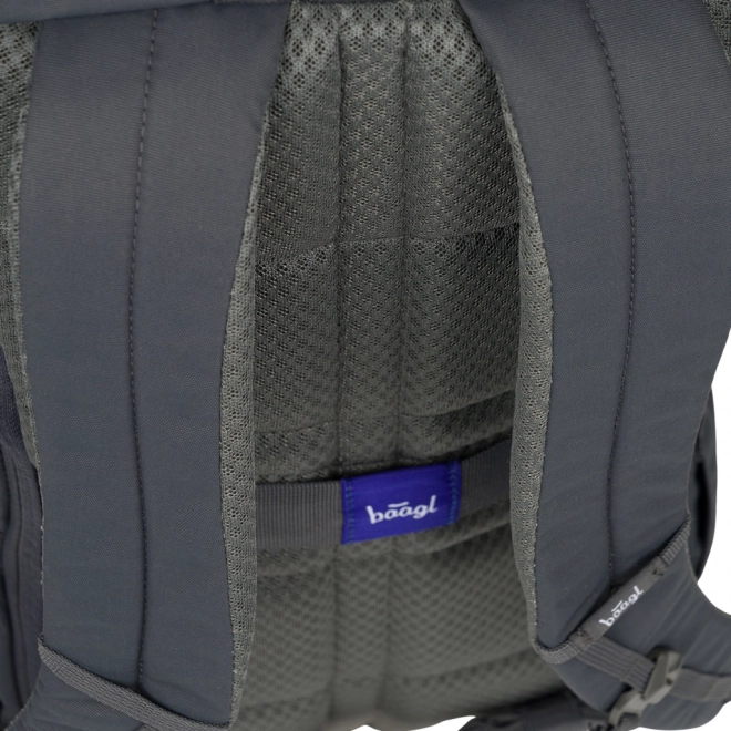 Baagl Rolltop-Rucksack Grau