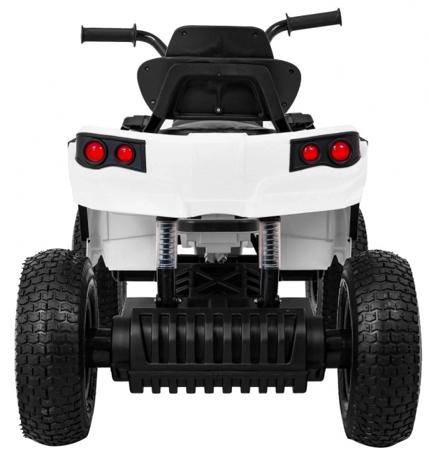 Kinderbatterie ATV Air Quad Weiß + aufblasbare Räder + Radio MP3 + kostenloser Start