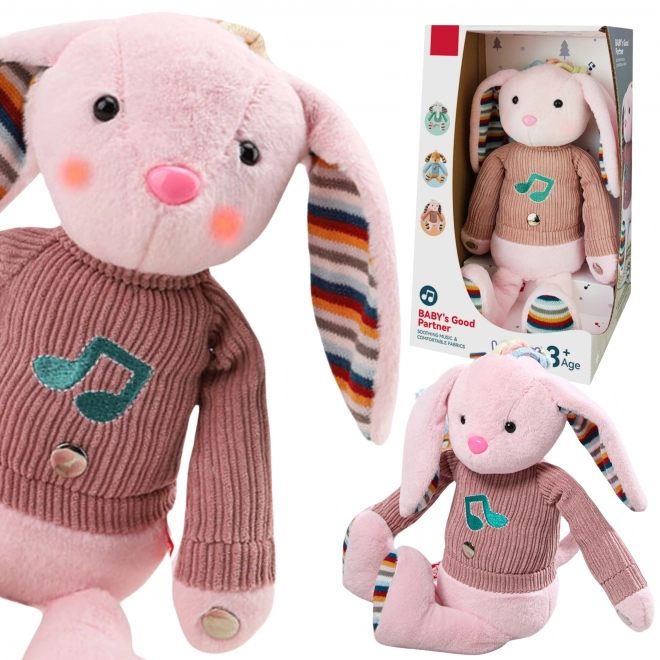 Interaktives Kuscheltier Hase mit Licht und Musik