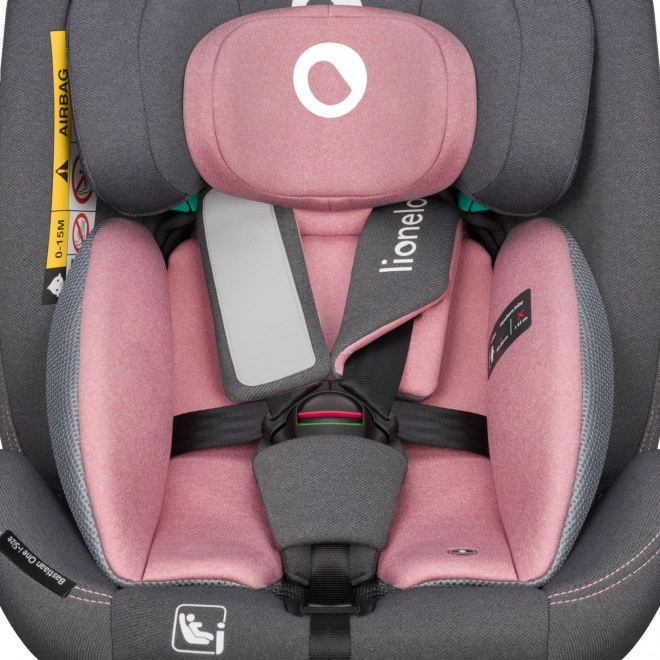 Lionelo drehbarer Kindersitz Bastiaan One i-Size Pink Rose