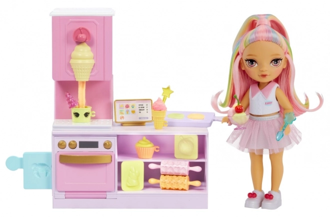 Rainbow High Spielset mit kleiner Schwester – Bäckerei