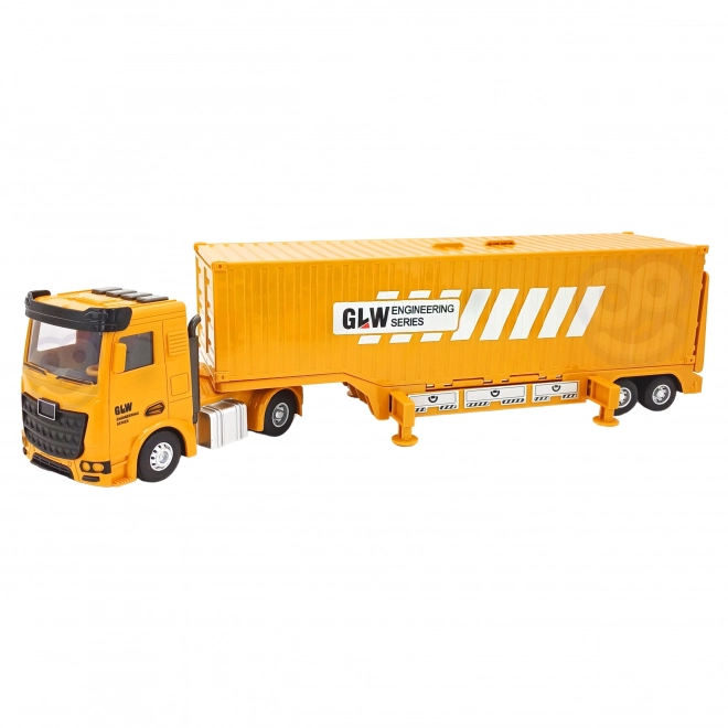 Woopie Baustellen-LKW 6 in 1 Set mit Kran und Fahrzeugen
