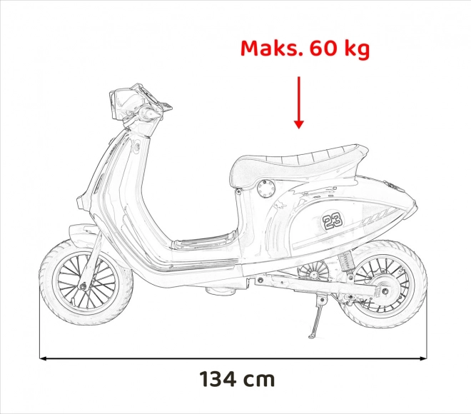 Rosa Kinderscooter Retro 23