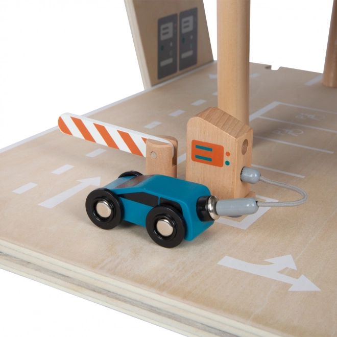 Small Foot Holz-Rennparkplatz