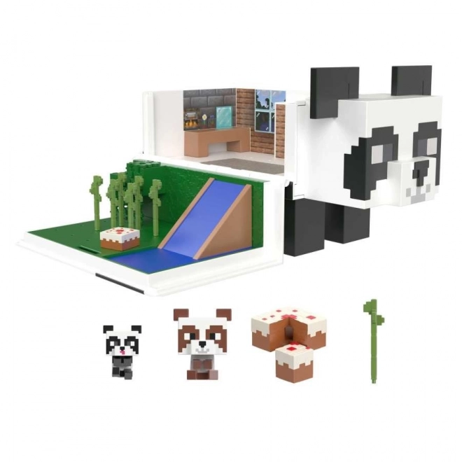 Minecraft Spielset Panda-Haus mit 2 Figuren