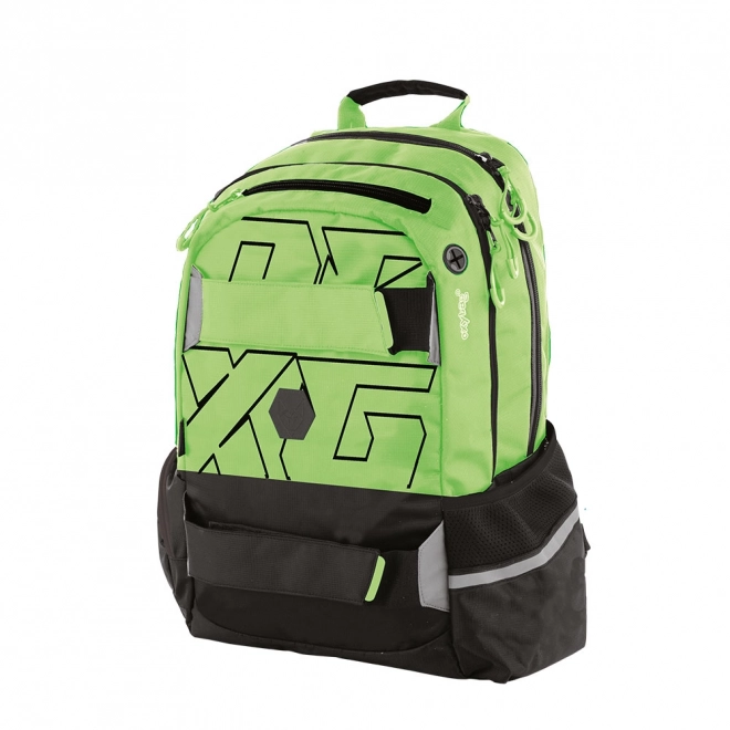 Studentenrucksack Oxy Sport Neon Grün