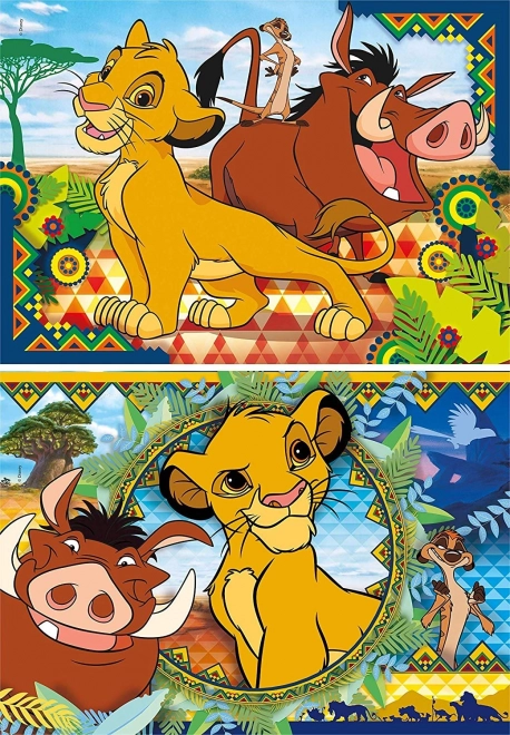 Clementoni Puzzle König der Löwen 2x60 Teile